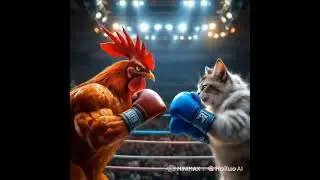 Chico in Battle 👊 #funny #chicken #rooster #animation #cute #memes #comedy #duck #cartoon #birds