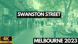 Walking on Swanston Street - 4K Melbourne