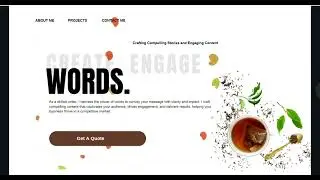 WordWanderer Canva editable portfolio template