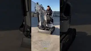 Mini excavators are multifunctional; they can dig trenches, turn over soil, and remove weeds #digger