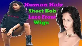 Indian Non-Remy Human Hair Lace Front Wigs Under $100 | The Perfect  Short Bob Lace Front Wigs