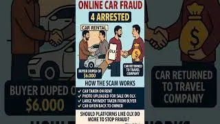🚨 OLX Car Scam Alert! Rent car ➝ post fake ad ➝ loot buyers ➝ return car. Stay safe! #FriendlyBanker