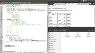 Удаление страниц через админку в простом движке PHP
