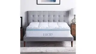 Best Mattress Topper | LUCID 4 Inch Down Alternative and | Gel Memory Foam Mattress Toppers