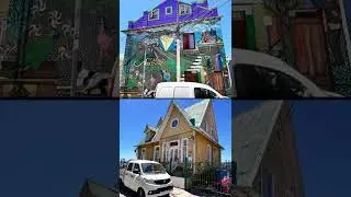 Valparaiso, Chile - this creative city is built on numerous hills and shows colorful houses, alleys.