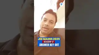 JEE Mains 2025 Answer Key Out #shorts #jee2025