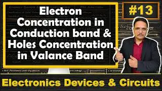 Electrons Concentration in Conduction Band and Holes Concentration in Valence Band