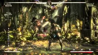 MORTAL KOMBAT X - 59% MILEENA EX THROW COMBO TECHNIQUE. One Bar