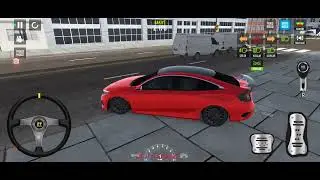 araba oyunları - android gameplay - kırmızı Honda araba oyunu