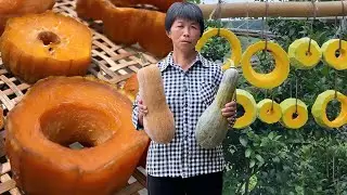 阿嬤做南瓜干，3天后香甜软糯有嚼劲，堪比超级零食地瓜干！【闽湖阿嬤Fujian Grandma】