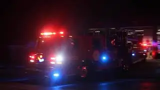 Kansas City Fire Department (MO) Pumper 18, Truck 5, Medic 505 Responding