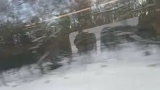 Salju nya indah tp perjalanan ku 4 stengah jam...mk sdh di warnai dg stress kwkwkw 