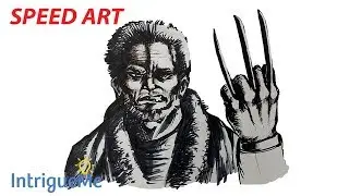 How to Draw Wolverine in Logan Attire (Speed Art)