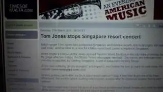 Singapore Casino Tom Jones Stops After 2 Songs
