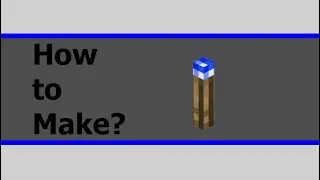 How to make a Blue Torch in Minecraft Bedrock Education