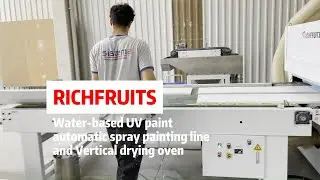Water-based UV paint automatic spray painting line and Vertical drying oven