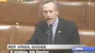 Congressman Virgil Goode (R-VA) on House Iraq Resolution