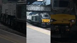 DRS Class 68&rsquo;s 68017 & 68003 | Nuclear Flasks to Crewe | #nuclear #train #railway #shorts