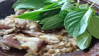 Sambal Terong Kukus Kemangi Bumbu Cabe ijo dan Terasi