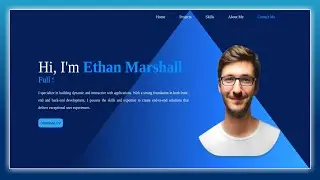 👦 beautiful Animated Portfolio Website using HTML CSS |