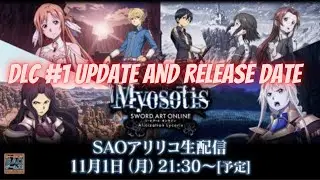 Sword Art Online Alicization Lycoris DLC 1 News Update/Release Date Confirmed