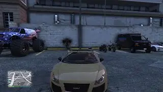 Grand Theft Auto V_ i saw a stack of cars and this happened 😮