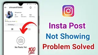 How to fix post not showing problem on instagram | Not post yet instagram 