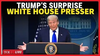 White House Presser | Trump Makes Surprise Entry Marking First Year Of Second Term
