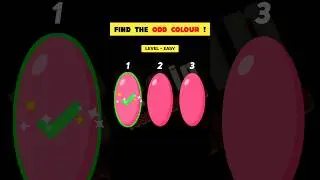 Test Your Eyes : Can You Guess The ODD Color ? | Eye Test Puzzle | #shorts #viral #paheliyan