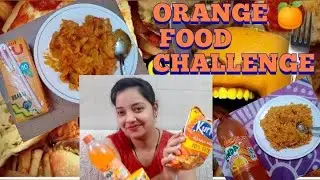 I Only Ate ORANGE Food for 24 HOURS 🤪