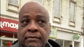 UKIP march Southampton - Terry from Trinidad supports freedom & Christian values