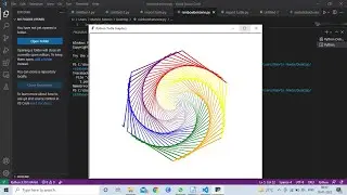 Draw Rainbow Benzene Animation using Python|| Python... #shorts