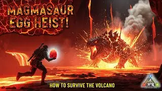 Epic Magmasaur Egg Heist! | ARK Survival Evolved Volcano Adventure
