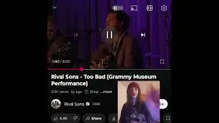 RIVAL SONS- TOO BAD(GRAMMY MUSEUM)  SUCH A RAW SONG 💜🖤 INDEPENDENT ARTIST REACTS