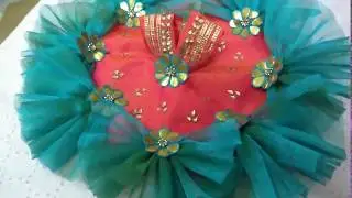Laddu Gopal Dress for Janmashtmi | Pink and Green dress for Kanha Ji