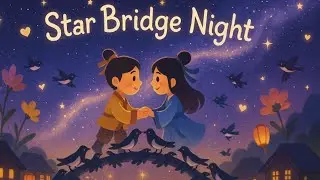 Star Bridge Night | English Song for Kids About Qixi Festival, Love & the Magpie Bridge Legend
