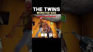The Twins Remake :)👉💥 Monster Size😱 #shorts #granny