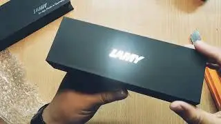 Unboxing LAMY AL STAR Fine Nib Black-Purple Aluminium Body Material with Metal clip Fountain Pen  