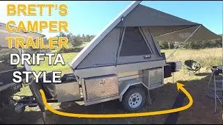 Brett's modified camper trailer - At the Drifta Fans Camping Event at Kenilworth Campgrounds QLD