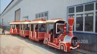 Amusement tourist trackless train adult rides electric train sets
