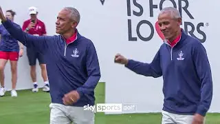 Barack Obama makes appearance at The Solheim Cup! 🤩🇺🇸