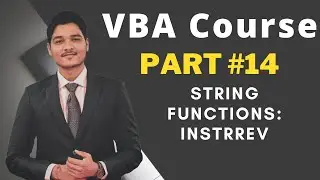 Learn Excel VBA- String Functions : Instrrev