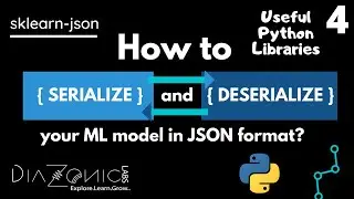 4. How to serialize and deserialize your ML model ? | Diazonic Labs | Useful Python Libraries