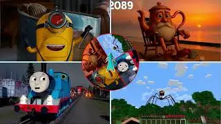 DESPICABLE ME 4 MEGA MINIONS VS EVOLUTION OF TA TA TA SAHUR VS HOUSE HEAD SIREN HEAD VS  THOMAS CHOO