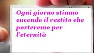 Nulla so del mio domani