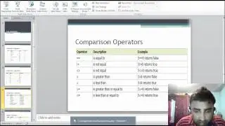 Basics PHP:- Lecture 5: Operators