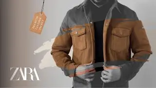 ZARA Brown Leather Jacket Try-On | Regular Fit, Lapel Collar & Buttoned Cuffs