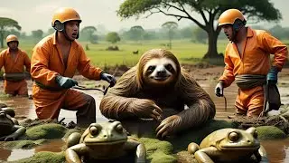 Frog vs Sloth: Strange Animal Attack Ends in Dramatic Rescue