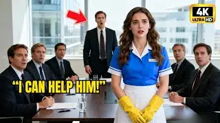 Billionaire panics without a translator, until the cleaning lady does something incredible...