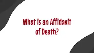 Affidavit of Death